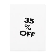 35 Percent Off postcards