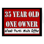 35 Year Old, One Owner - Needs Parts, Make Offer Greeting Card