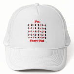 35 Years old! Blk Red Trucker Hat