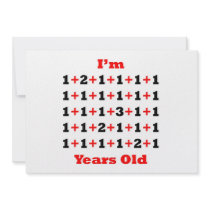 35 Years old Blk Red Personalized Invite