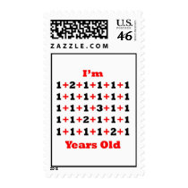 35 Years old Blk Red Stamp