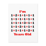35 Years old! Blk Red Postcards