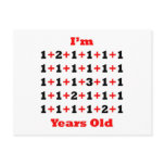 35 Years old! Blk Red Postcards