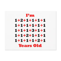 35 Years old! Blk Red Postcards