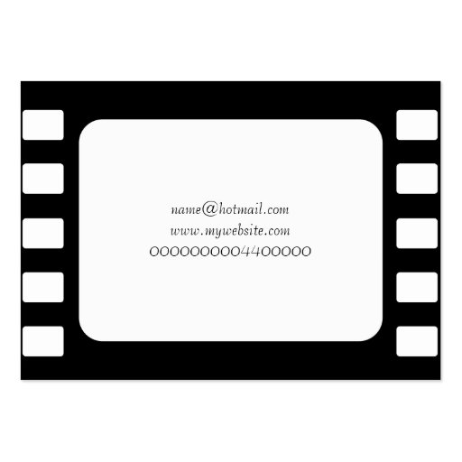 35mm Film, Your Name Here Business Cards (back side)