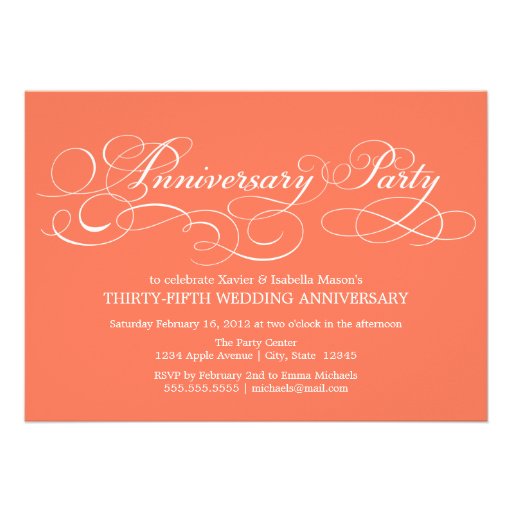 35th Anniversary | Party Invitation