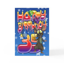 35th Birthday Card, Happy Birthday