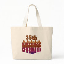 35th Birthday Celebration Gifts Canvas Bags