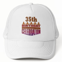 35th Birthday Celebration Gifts Hat