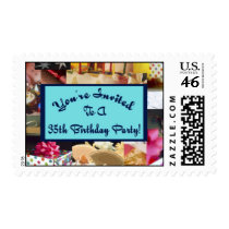 35th Birthday Party collage stamps