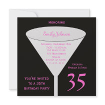 35th Birthday Party Invitation -- 35th Toast