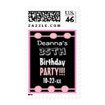 35th Birthday Party Stamp Year Custom Name D231