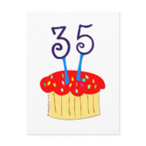 35th Birthday Postcard