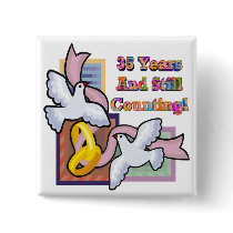 35th Wedding Anniversary Buttons by wedding_anniversary 35th Wedding Anniversary Buttons
