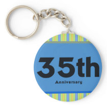 35th Wedding Anniversary Gifts Keychain