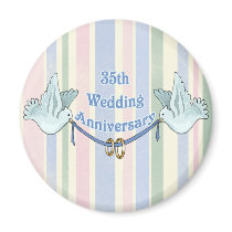 35th Wedding Anniversary Gifts Magnet