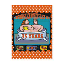 35th Wedding Anniversary Gifts Postcards