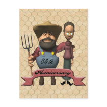 35th Wedding Anniversary Gifts Postcard