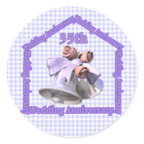 35th Wedding Anniversary Gifts Stickers