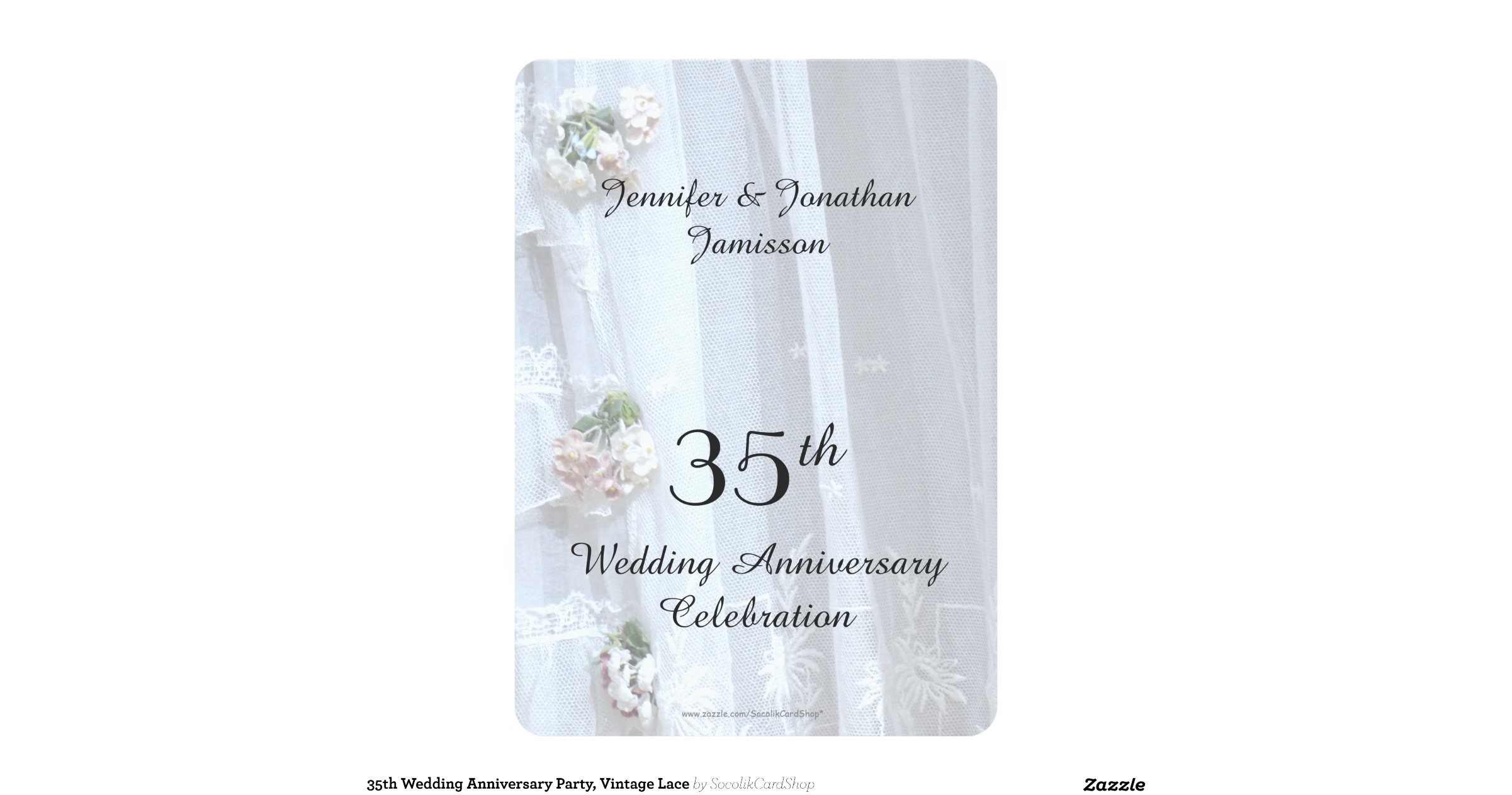 35th wedding anniversary invitation card 35th wedding anniversary vintage lace 5x7 paper 35th wedding anniversary invitation card 35th wedding anniversary vintage lace 5x7 paper