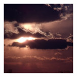 sunset, canvas, print