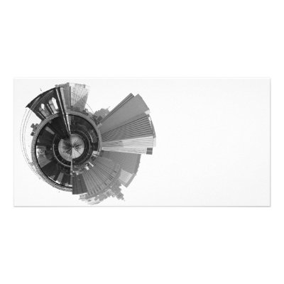 360 Degree Panoramic View of Brooklyn NYC Photo Cards by graficallyminded