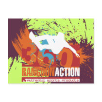 360 Degree Snowboarding Tshirts and Gifts Post Card