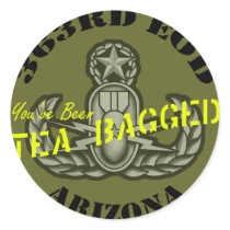 363rd EOD 'You've Been Tea Bagged' Sticker by eodinert 363rd EOD 'You've Been Tea Bagged' Sticker