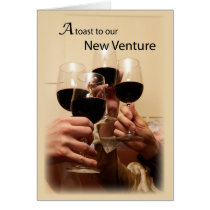 3641 Toast to New Venture Card