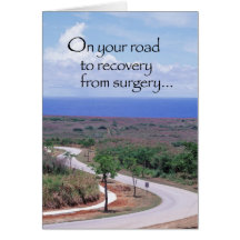 3646 Road to Recovery after Surgery Greeting Cards