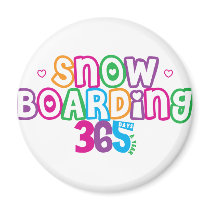 365 Snow Boarding magnets