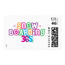 365 Snow Boarding Postage Stamp
