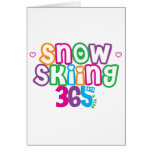 365 Snow Skiing Greeting Cards