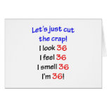 36  Let's cut the crap Greeting Card