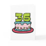 36 Year Old Birthday Cake Greeting Cards