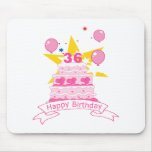 36 Year Old Birthday Cake Mousepad