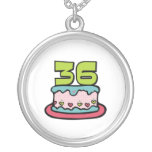 36 Year Old Birthday Cake Pendants
