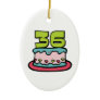 36 Year Old Birthday Cake Christmas Tree Ornaments