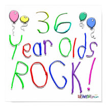36 Year Olds Rock ! posters