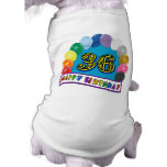 36th Birthday Balloons Design Pet Tshirt