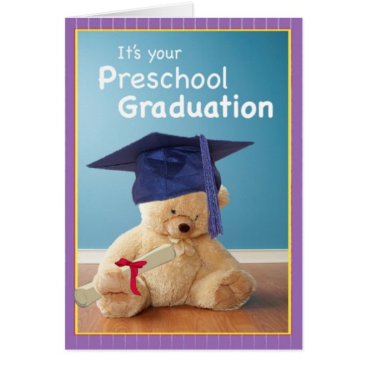 3746 Preschool Graduation Card | Zazzle