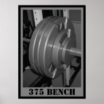 375 BENCH Weightlifting Poster