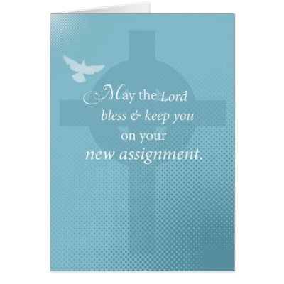 3768 Priest New Assignment, Spirit on Cross Greeting Card by sandrarosecreations