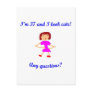 37  I'm 37 and I look cute! Post Card