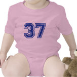 37 - number baby bodysuits