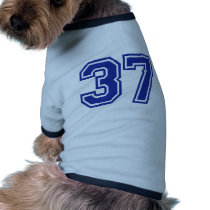 37 - number doggie shirt