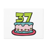 37 Year Old Birthday Cake Post Card