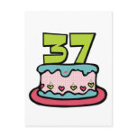 37 Year Old Birthday Cake Post Card