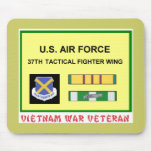 37TH TACTICAL FIGHTER WING VIETNAM WAR VET MOUSE MAT