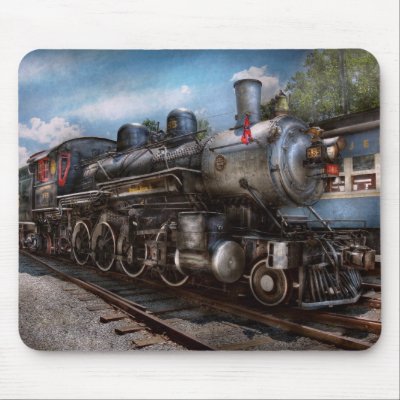 385 - Train - Steam - 385 Fully restored Mousepad by suburbanscenes